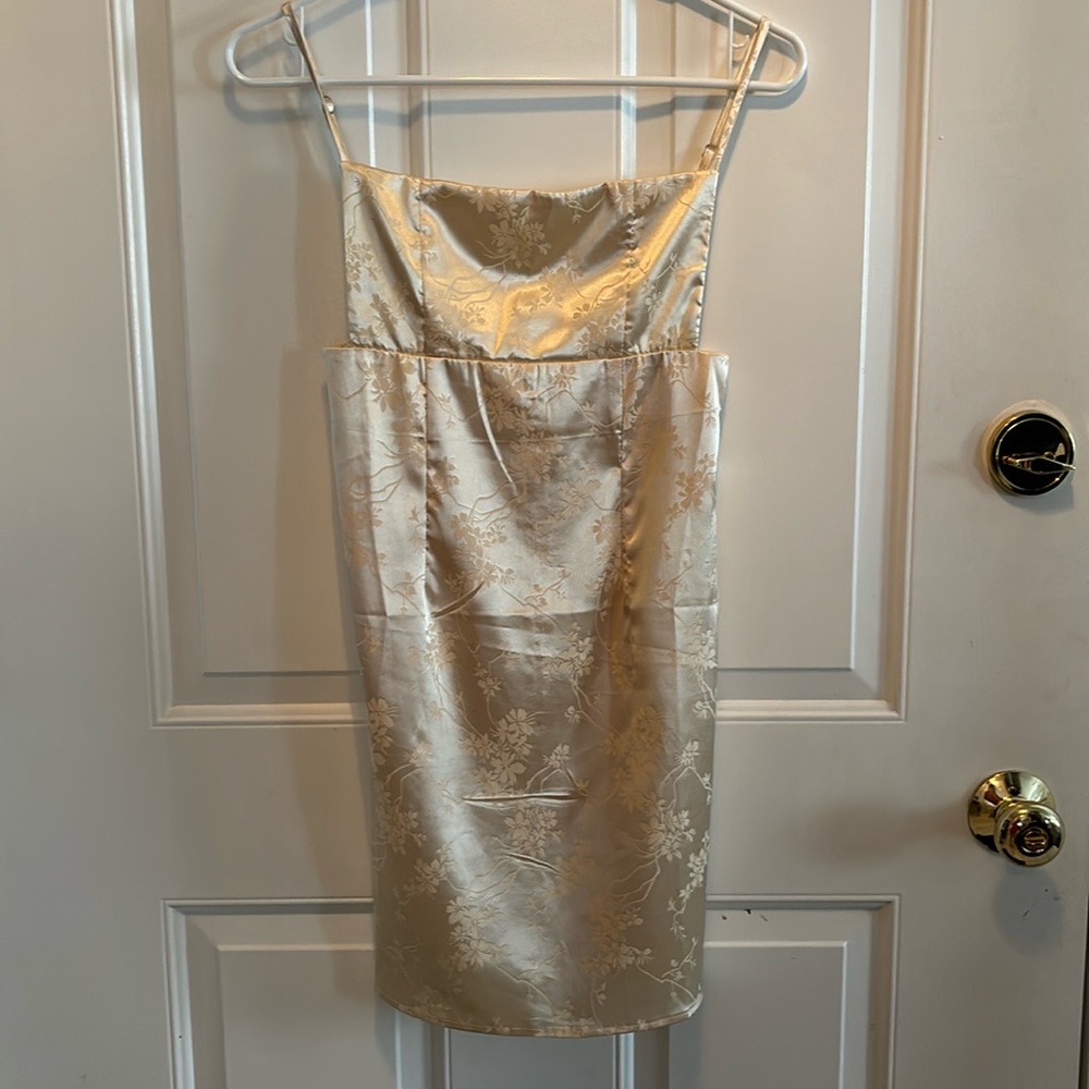 yellow slip dress - size women's xs